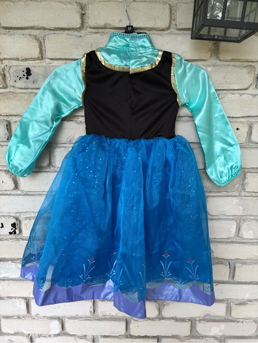 Disney parks Princess Ana from Frozen Aqua, Blue & Black dress costume - Picture 3 of 5